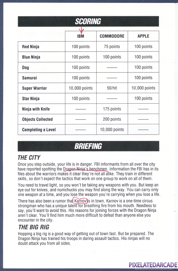 Bad Dudes vs. Dragon Ninja: Instruction Manual - Page 6