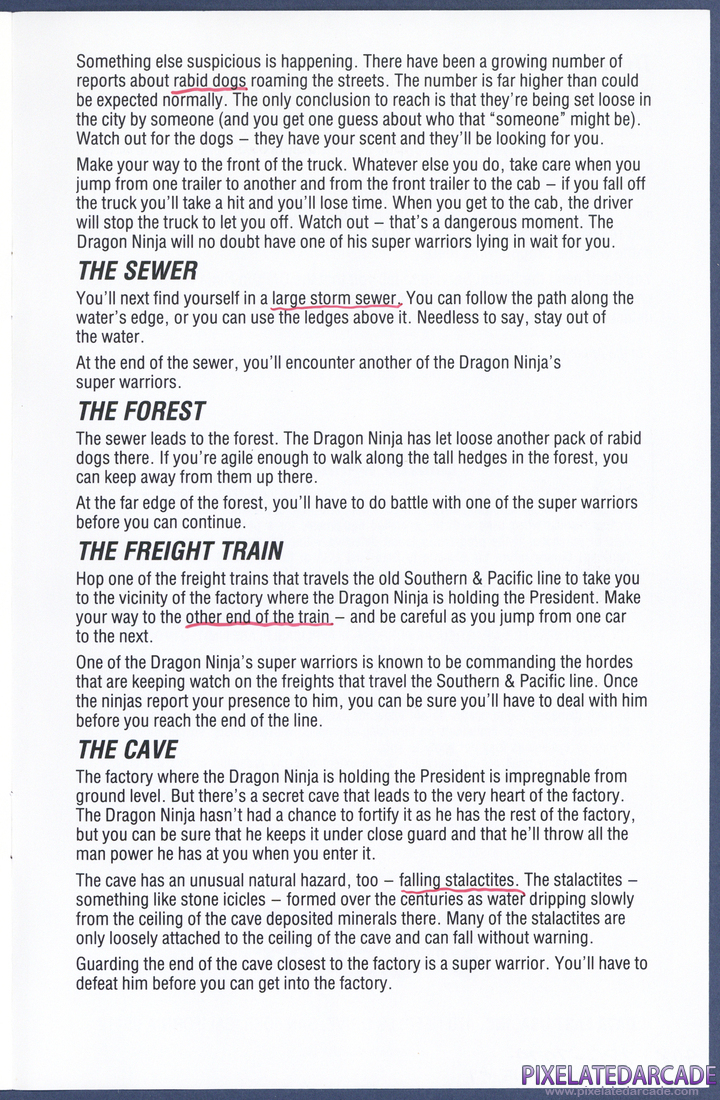 Bad Dudes vs. Dragon Ninja: Instruction Manual - Page 7
