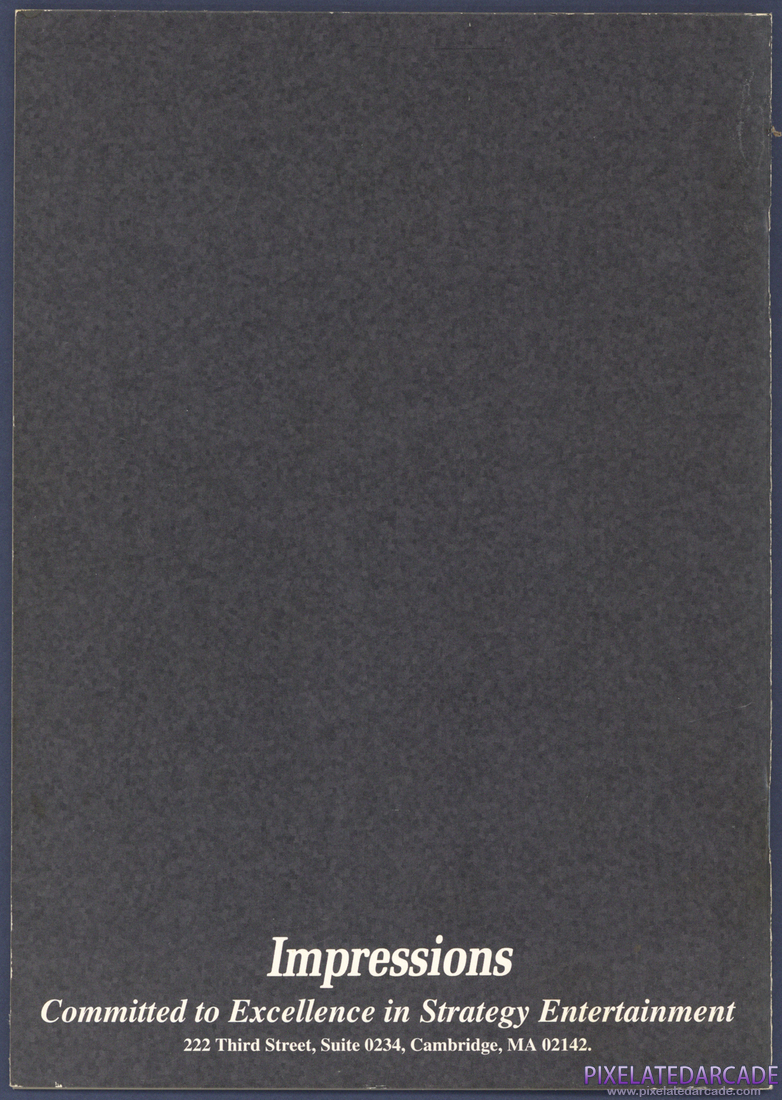 WW2 Air Force Commander: Instruction Manual - Back Cover