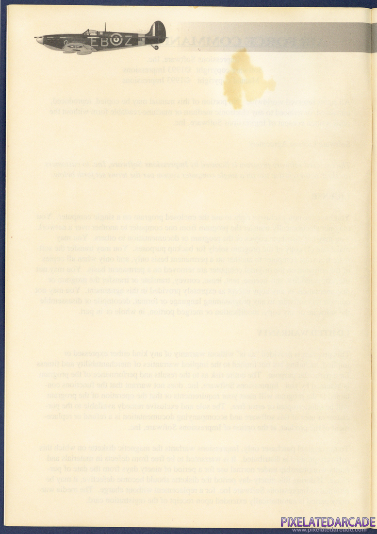 WW2 Air Force Commander: Instruction Manual - Page 0