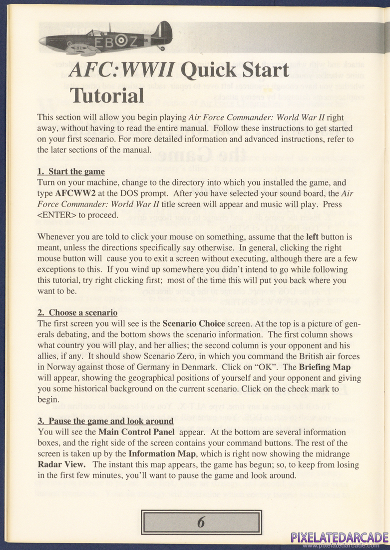 WW2 Air Force Commander: Instruction Manual - Page 6