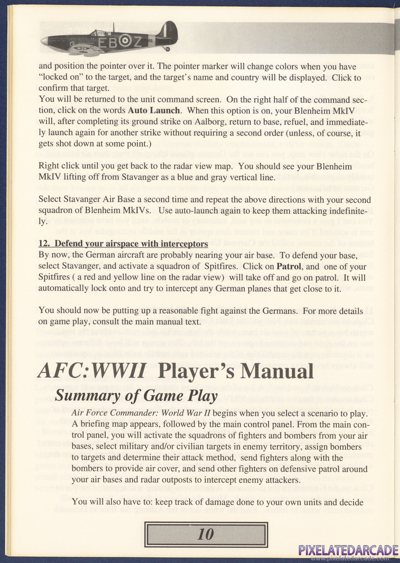 WW2 Air Force Commander: Instruction Manual - Page 10