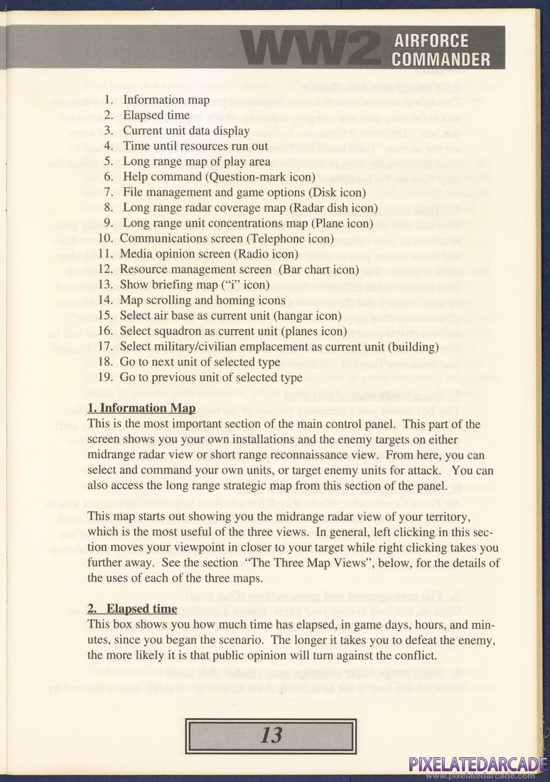 WW2 Air Force Commander: Instruction Manual - Page 13
