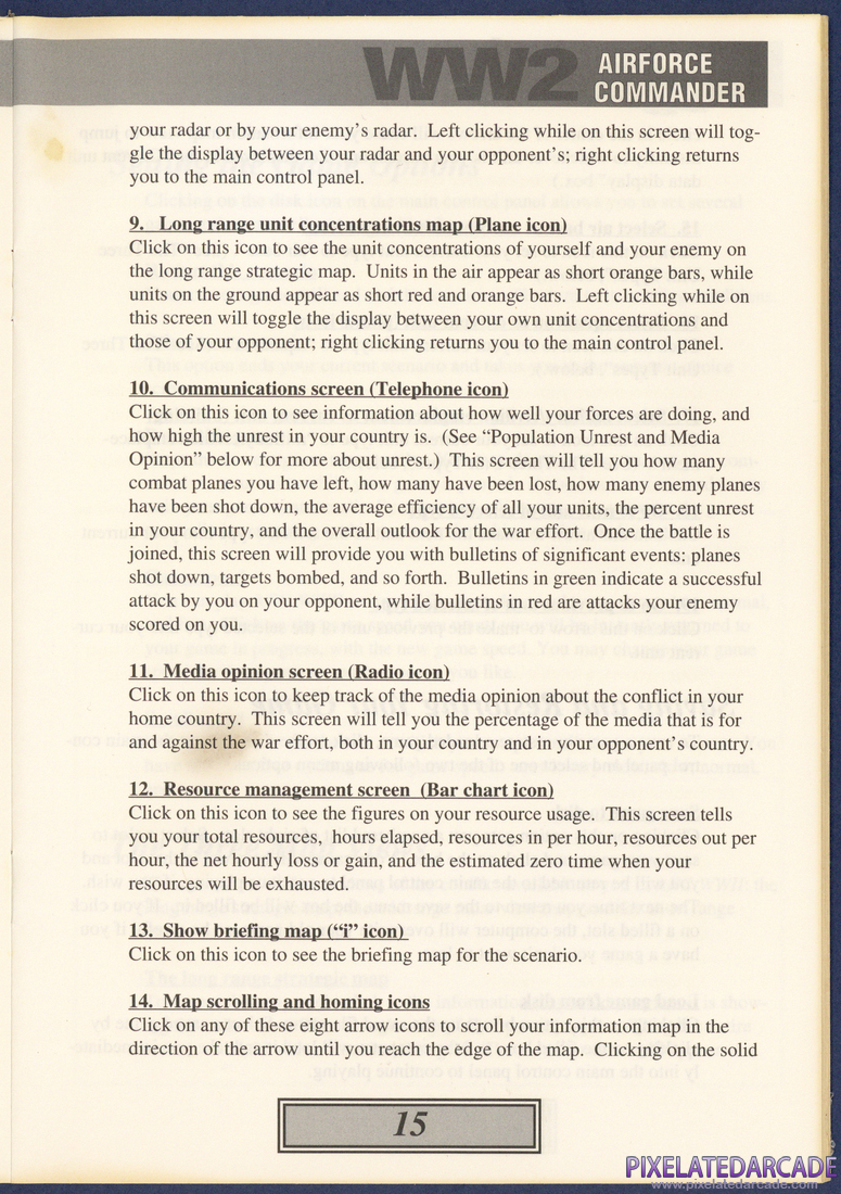 WW2 Air Force Commander: Instruction Manual - Page 15