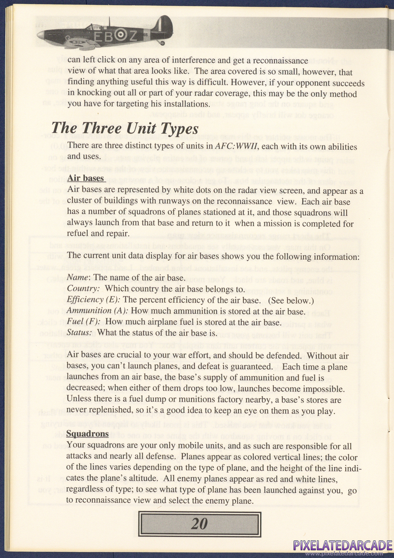 WW2 Air Force Commander: Instruction Manual - Page 20