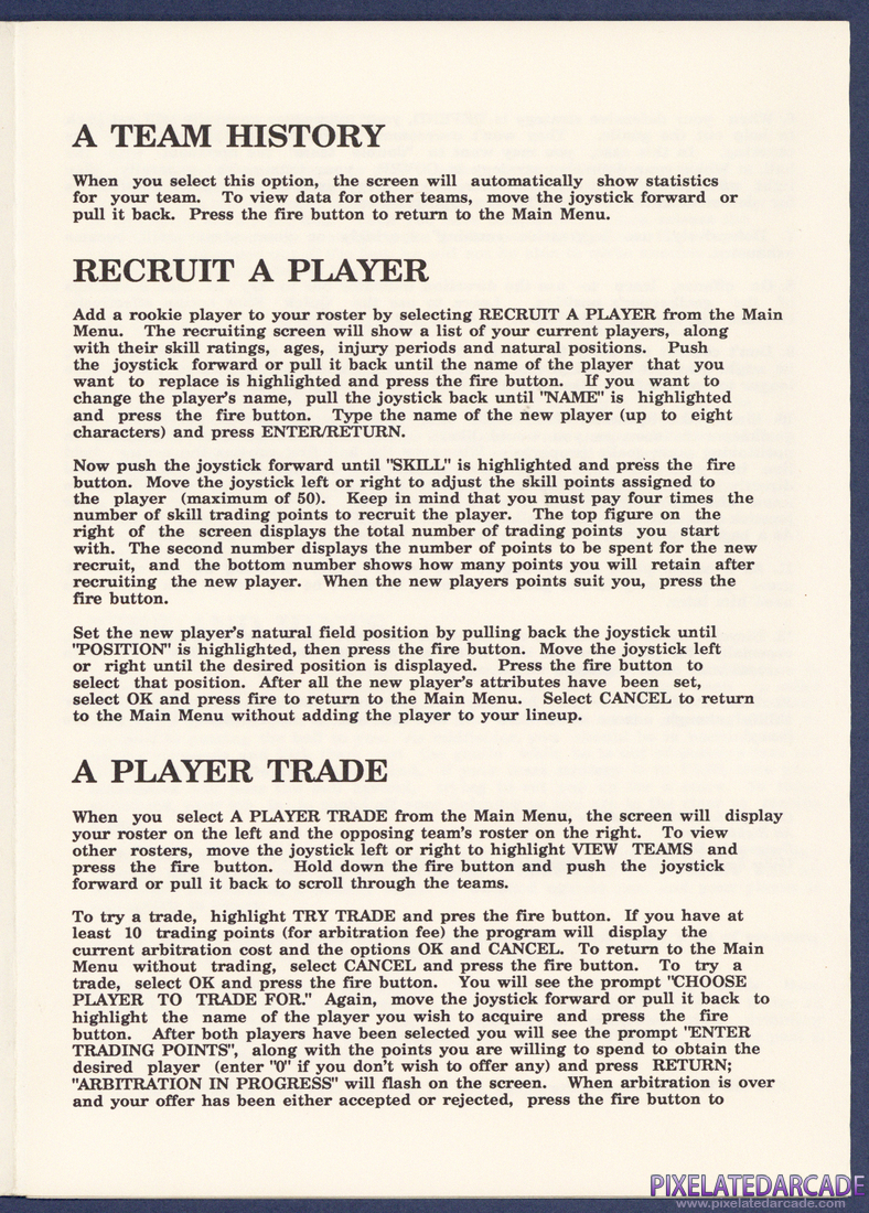 Superstar Soccer: Indoor Soccer Instruction Manual - Page 3