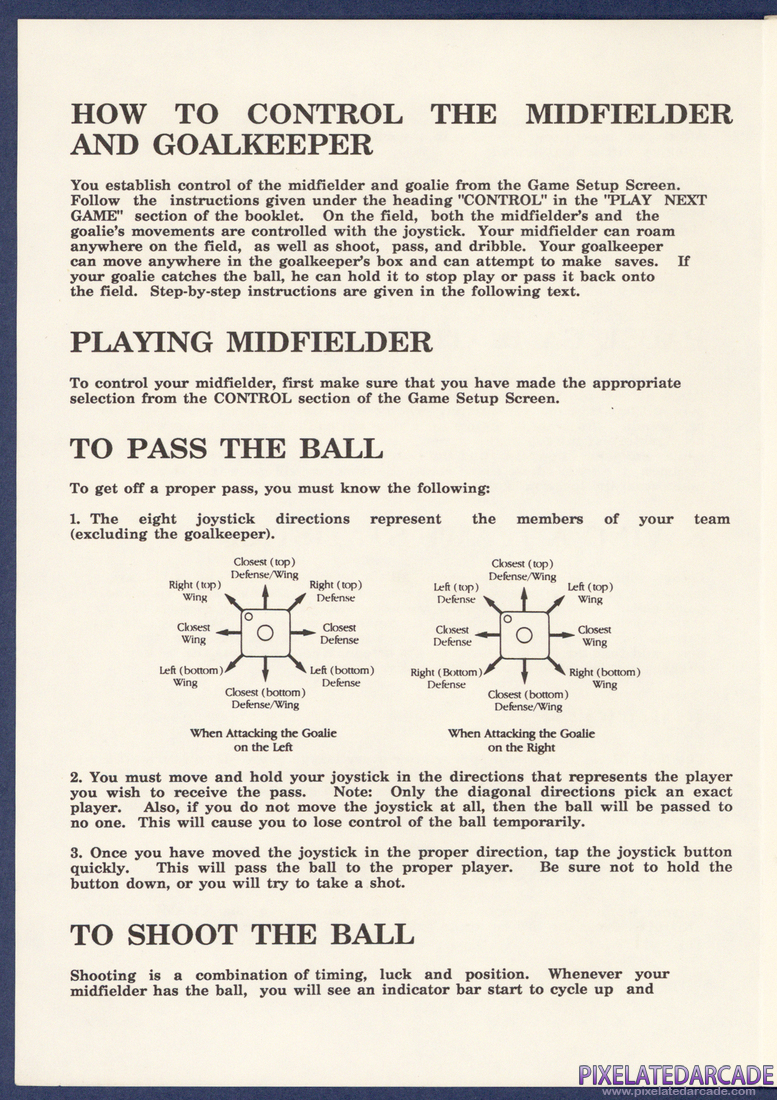 Superstar Soccer: Indoor Soccer Instruction Manual - Page 7
