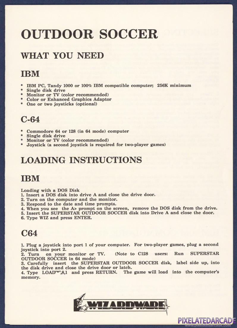 Superstar Soccer: Outdoor Soccer Instruction Manual - Page 1