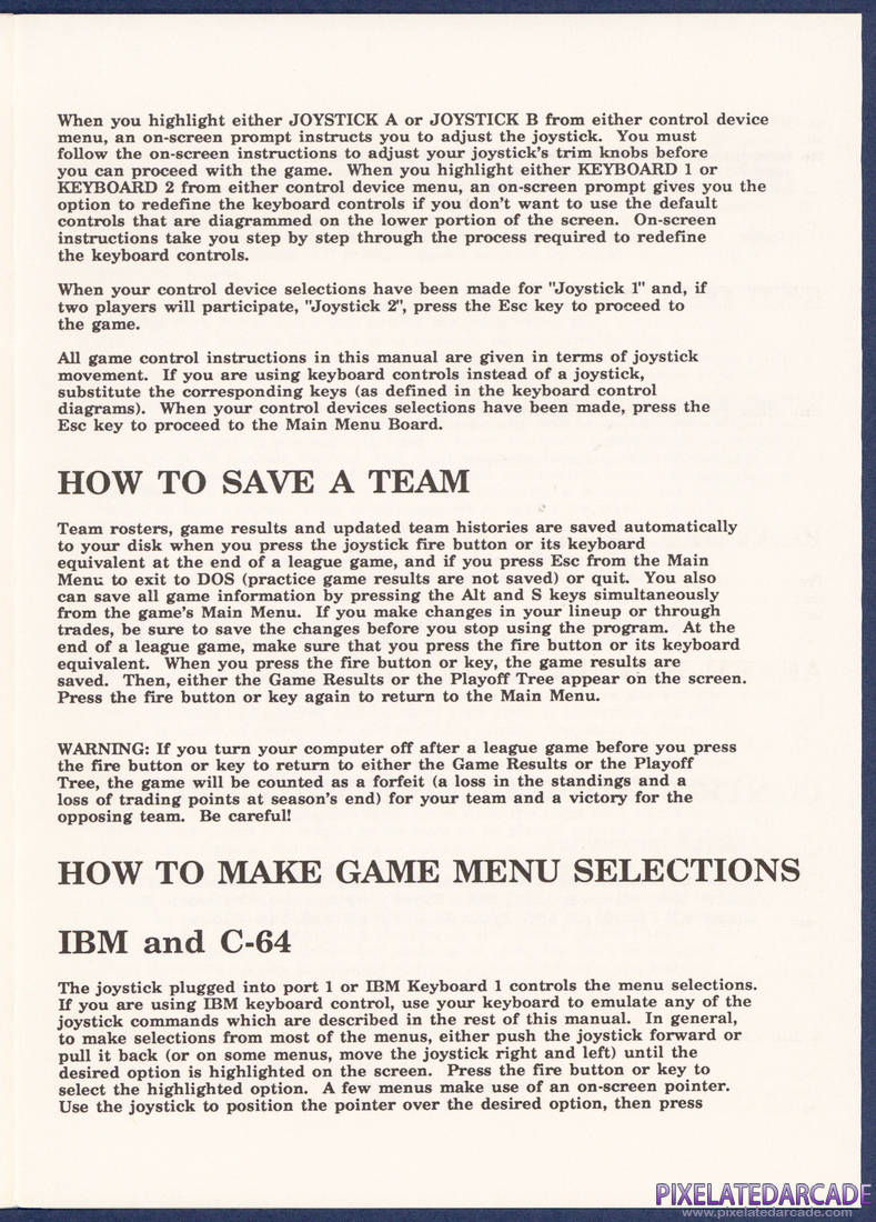 Superstar Ice Hockey: Instruction Manual - Page 3