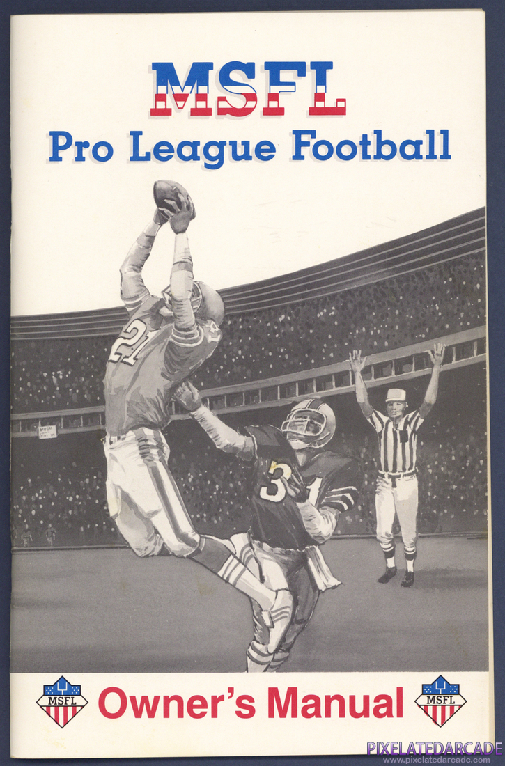 MSFL Pro League Football: Instruction Manual - Front Cover