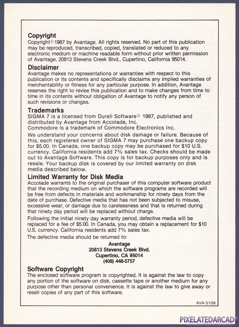 Sigma 7: Instruction Manual - Page 4