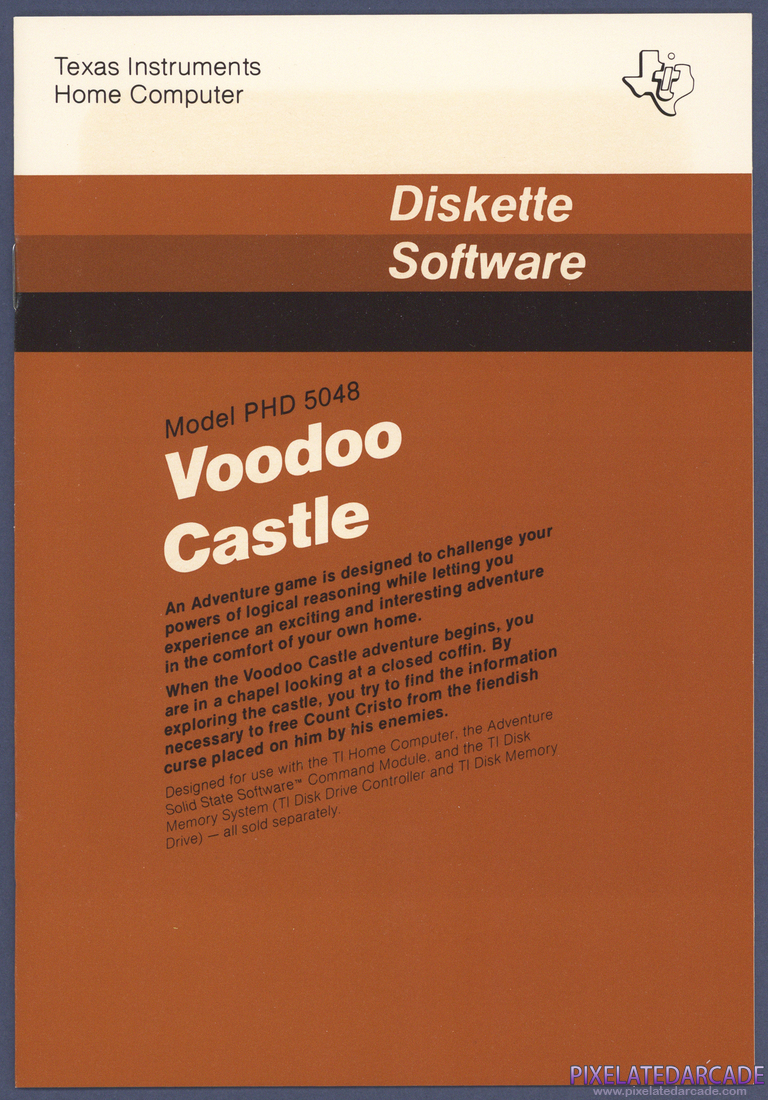 Voodoo Castle: Instruction Manual - Front Cover