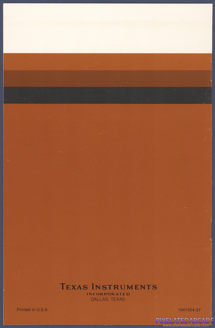 Draw Poker: Instruction Manual - Back Cover