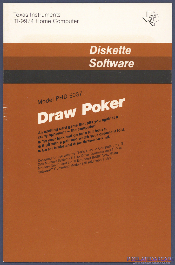 Draw Poker: Instruction Manual - Front Cover