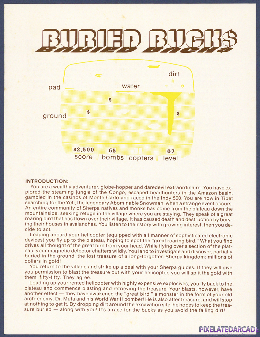 Buried Bucks: Instruction Manual - Page 1