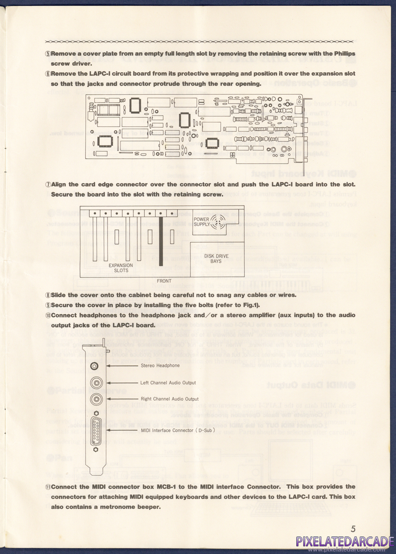 Roland MT-32/LAPC-I: Roland LAPC-I Instruction Manual - Page 5
