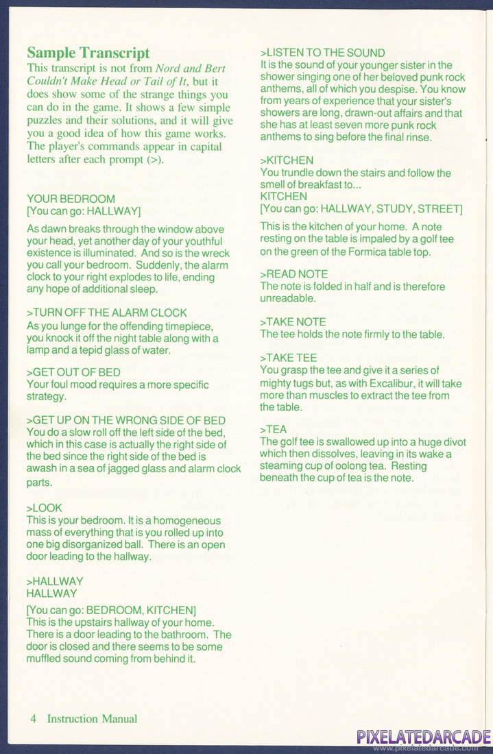 Nord and Bert Couldn't Make Head or Tail of It: Instruction Manual - Page 4