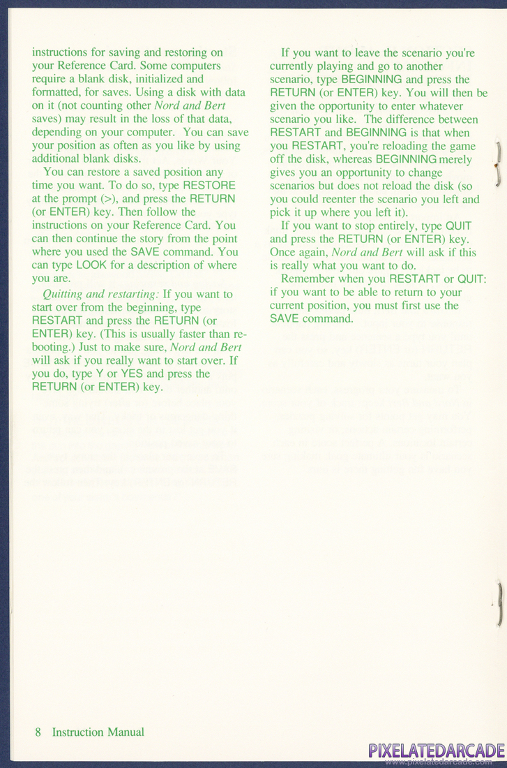 Nord and Bert Couldn't Make Head or Tail of It: Instruction Manual - Page 8