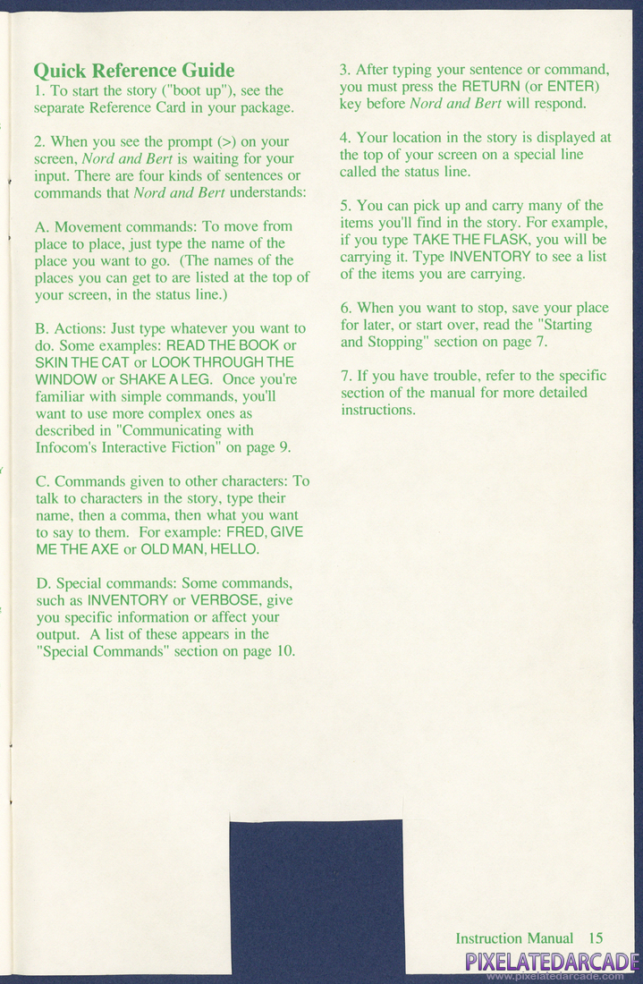 Nord and Bert Couldn't Make Head or Tail of It: Instruction Manual - Page 15