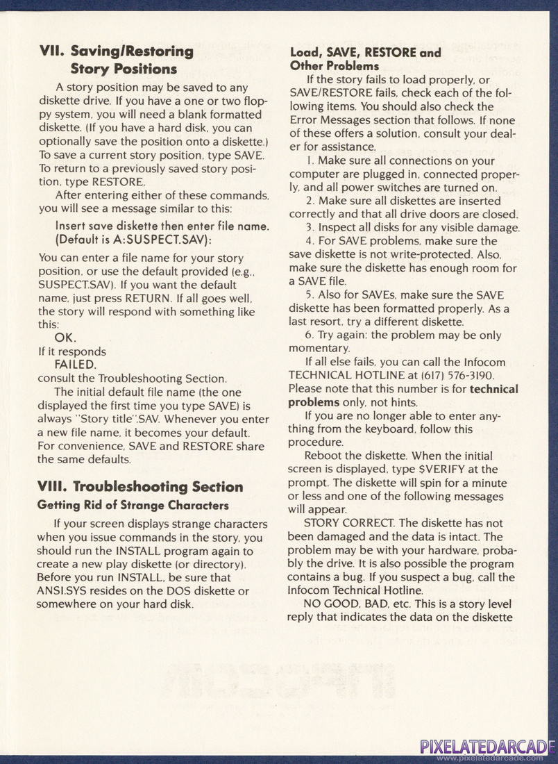 Nord and Bert Couldn't Make Head or Tail of It: IBM PC Version Reference Card - Page 3