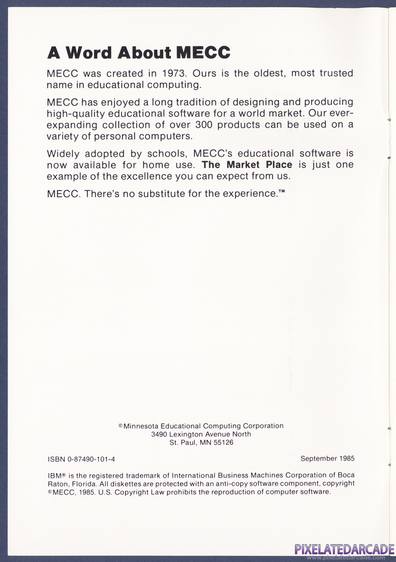 The Market Place: Instruction Manual - Page 2
