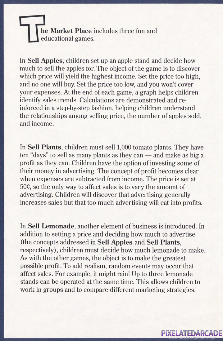 The Market Place: Instruction Manual - Page 2