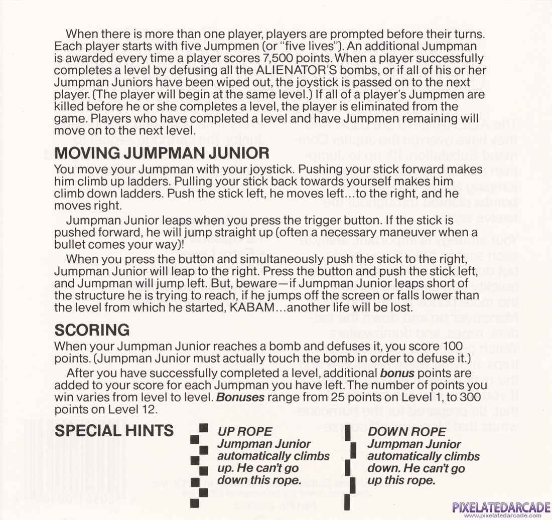 Jumpman Junior: Instruction Manual - Page 2