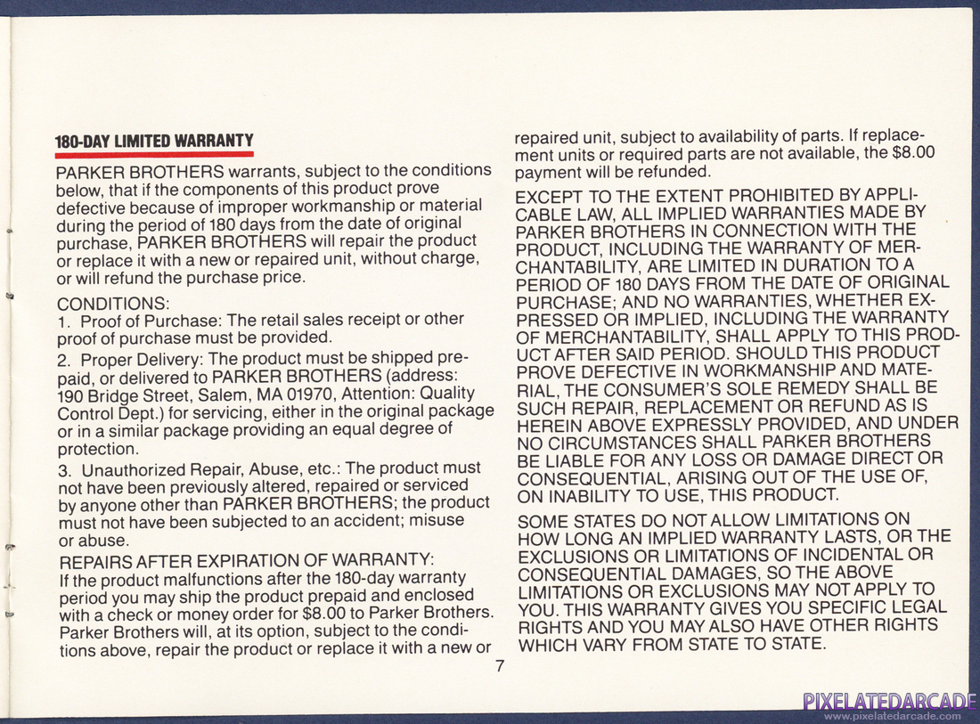 Frogger II: ThreeeDeep!: Instruction Manual - Page 7