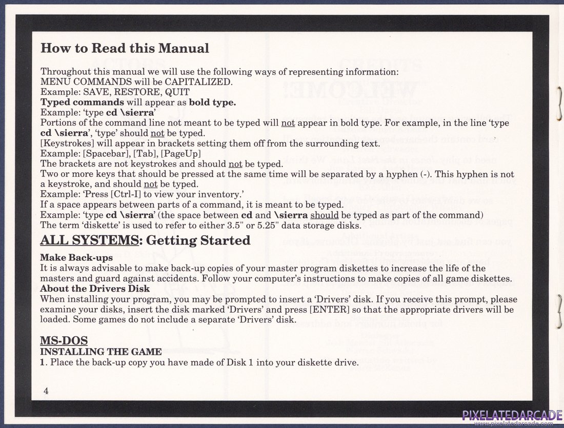 Jones in the Fast Lane: Instruction Manual - Page 4