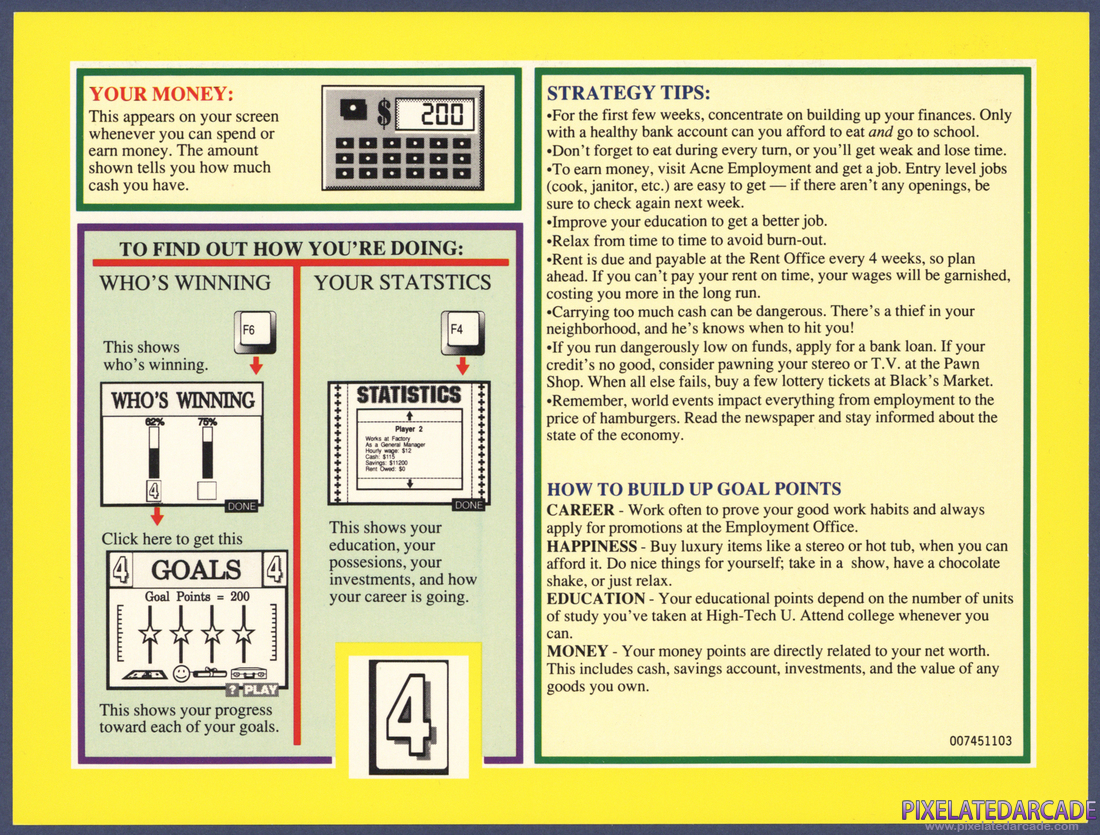 Jones in the Fast Lane: Player Reference Cards - Player Four Front