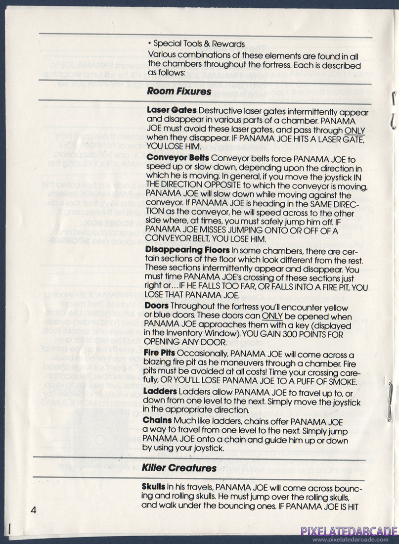 Montezuma's Revenge: Instruction Manual - Page 4