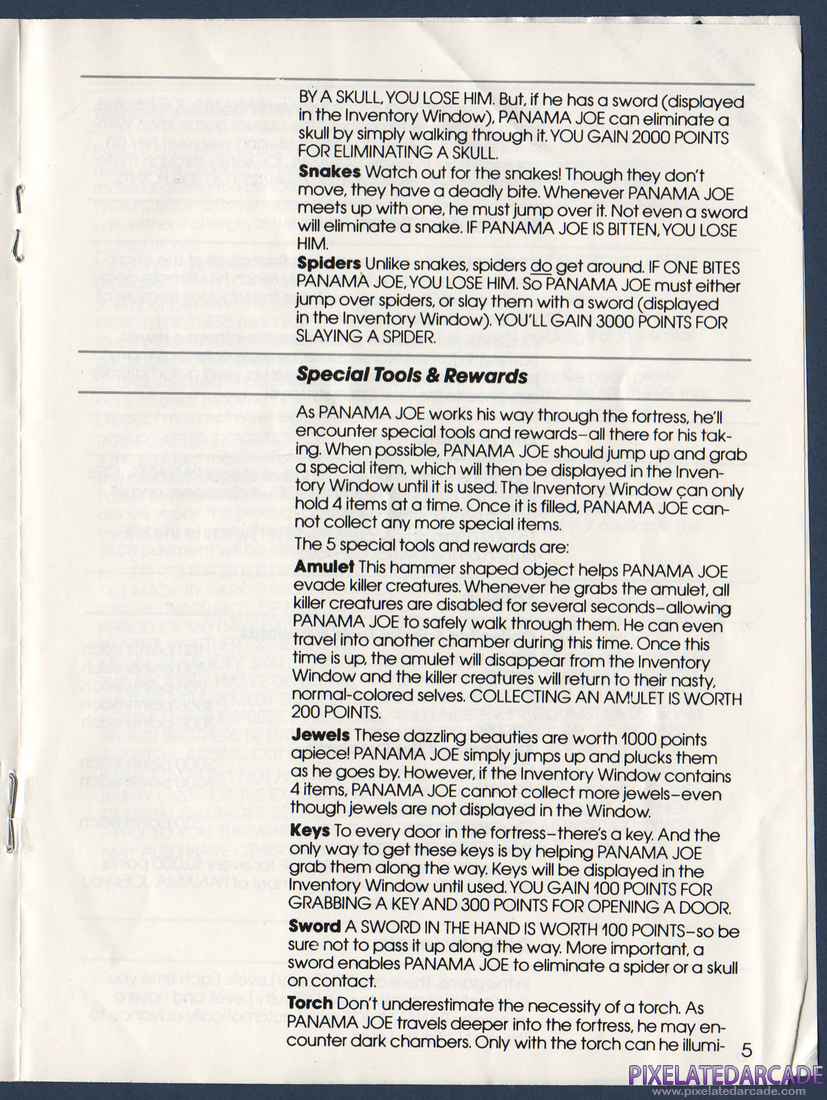 Montezuma's Revenge: Instruction Manual - Page 5