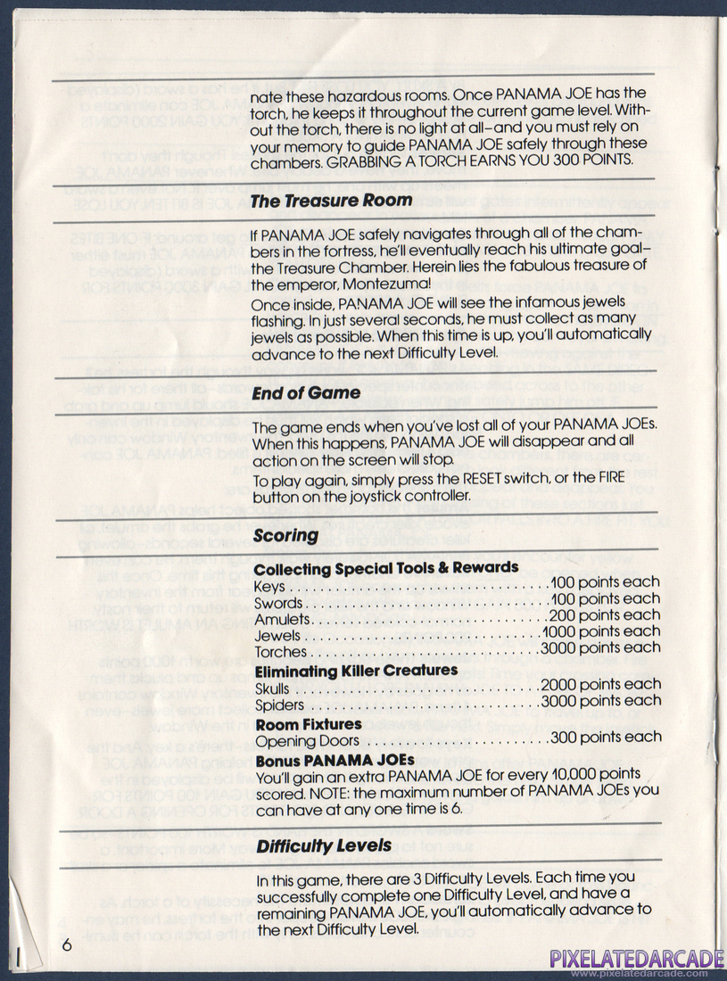 Montezuma's Revenge: Instruction Manual - Page 6