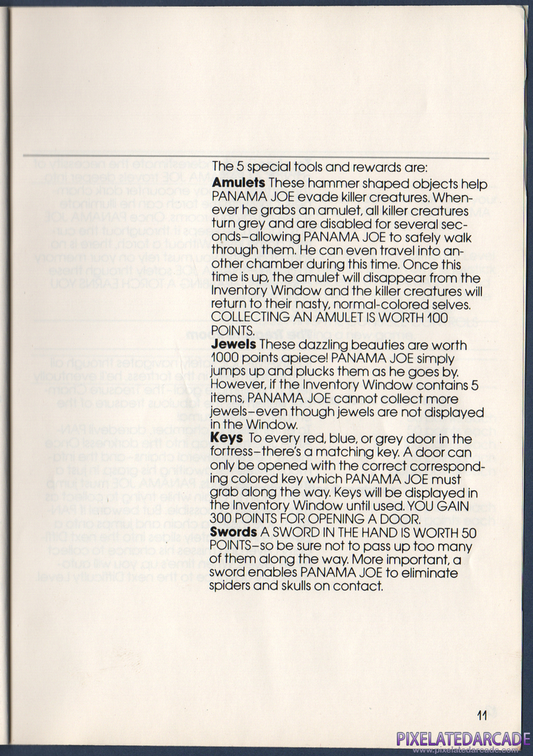 Montezuma's Revenge: Instruction Manual - Page 11