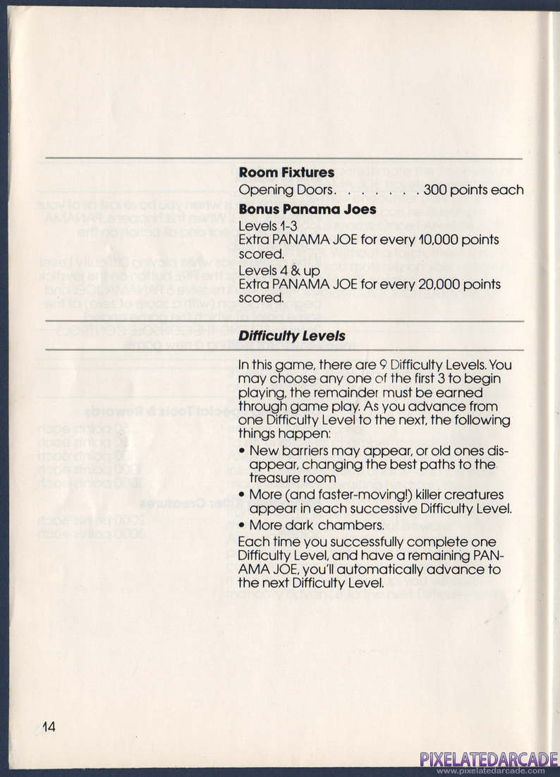 Montezuma's Revenge: Instruction Manual - Page 14