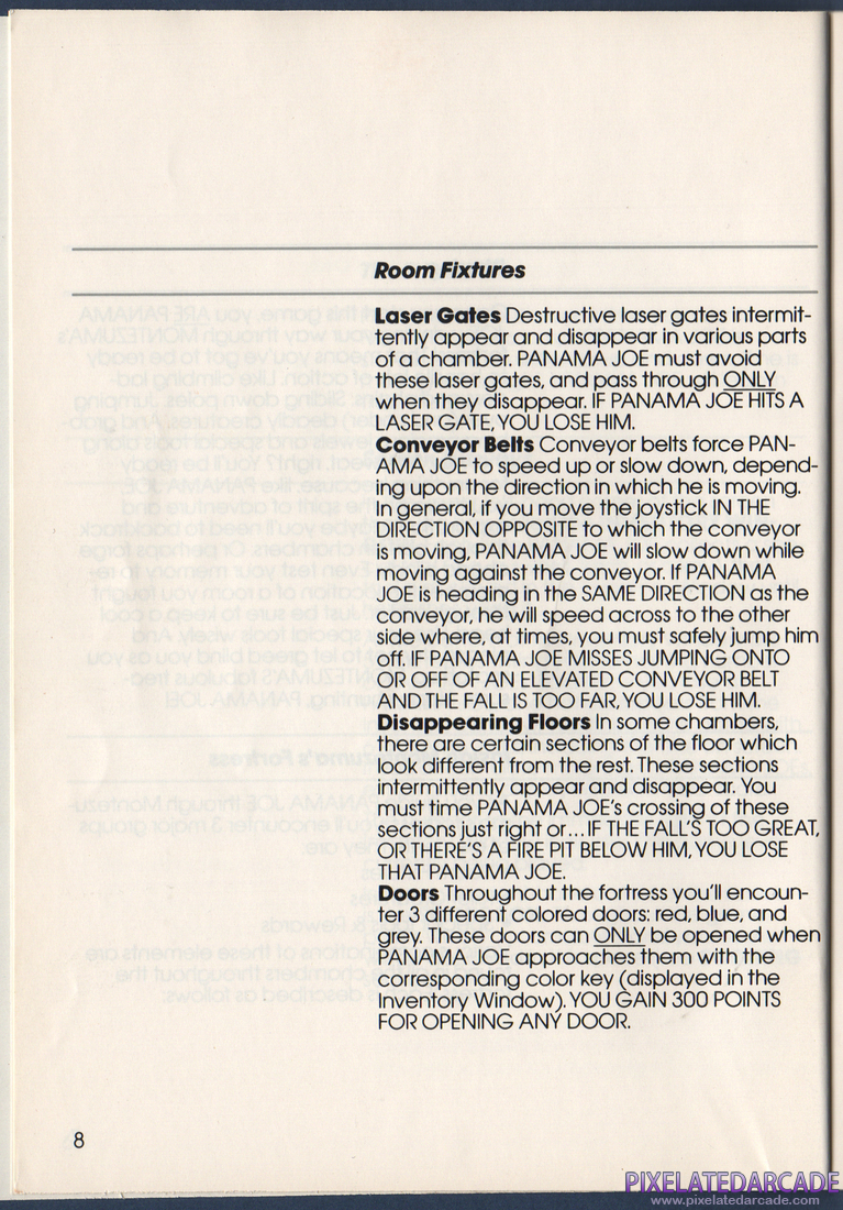 Montezuma's Revenge: Instruction Manual - Page 8