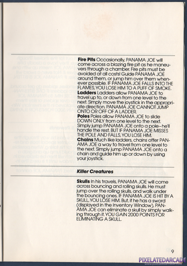 Montezuma's Revenge: Instruction Manual - Page 9