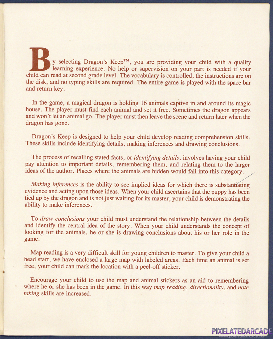 Dragon's Keep: Instruction Manual - Page 2