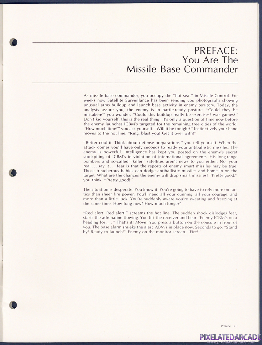 Missile Command: Instruction manual - Page 3
