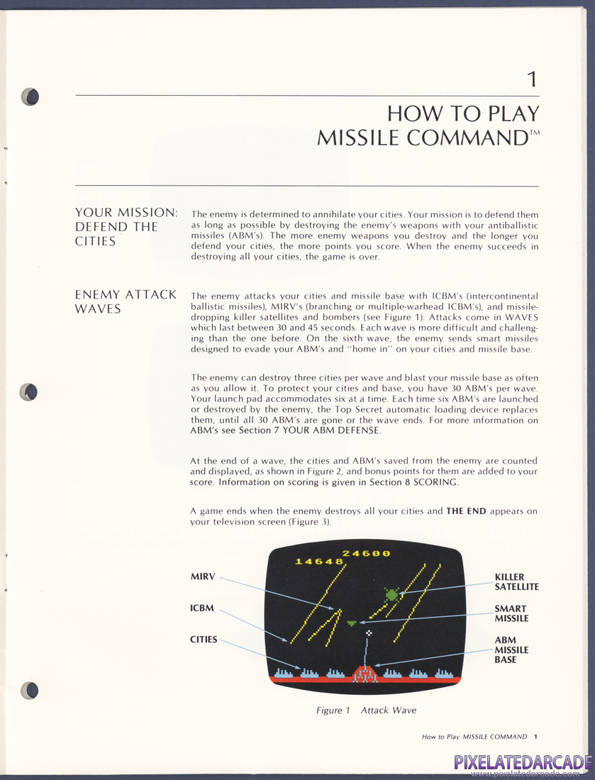 Missile Command: Instruction manual - Page 5