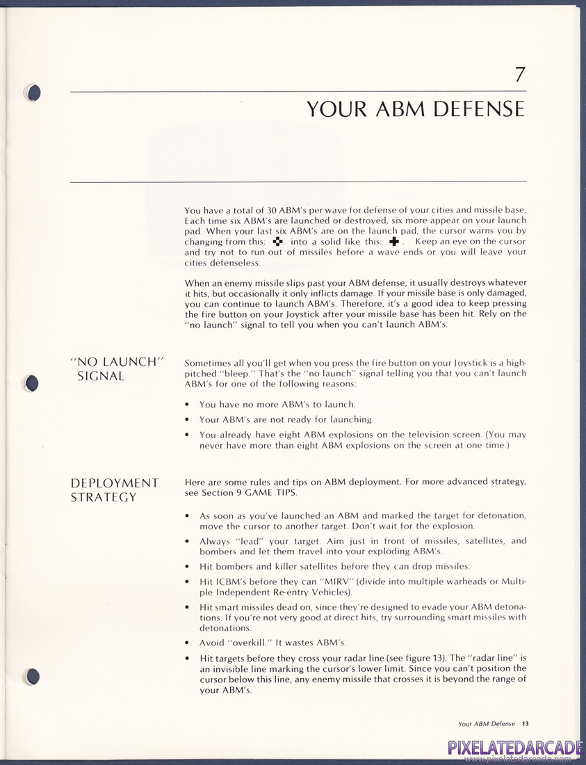 Missile Command: Instruction manual - Page 17