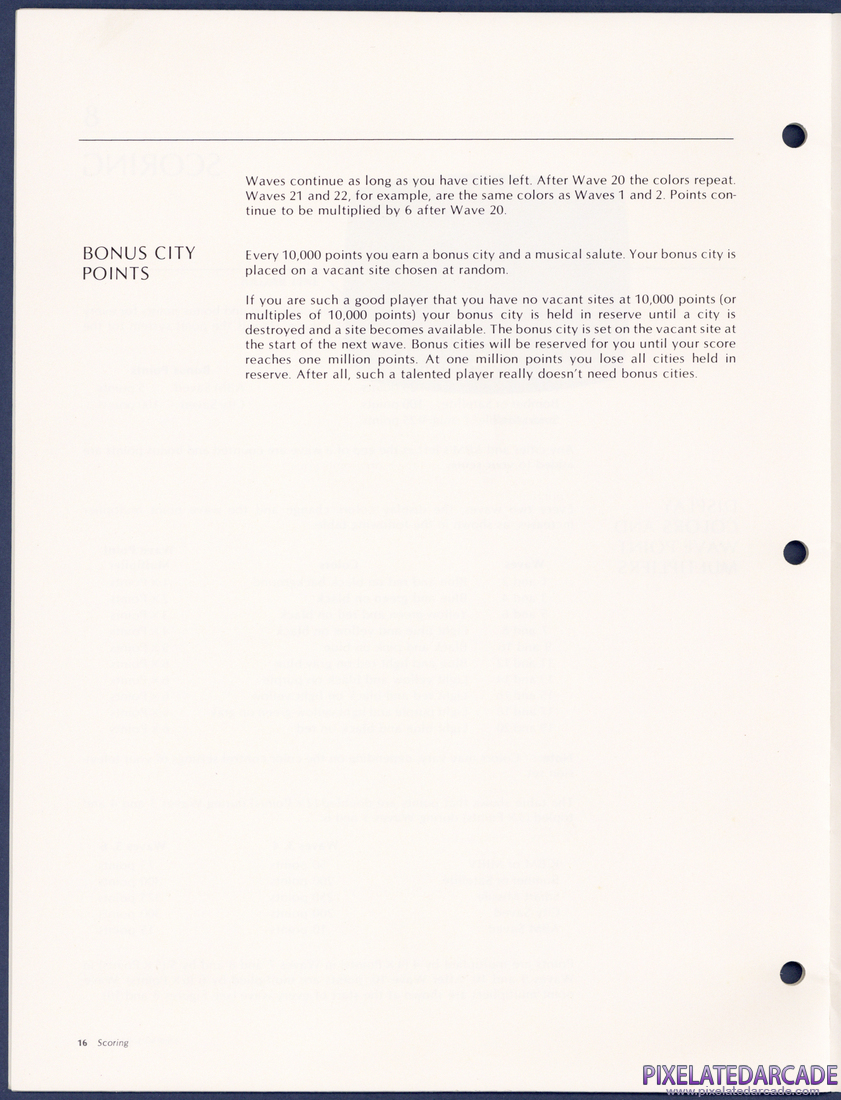 Missile Command: Instruction manual - Page 20