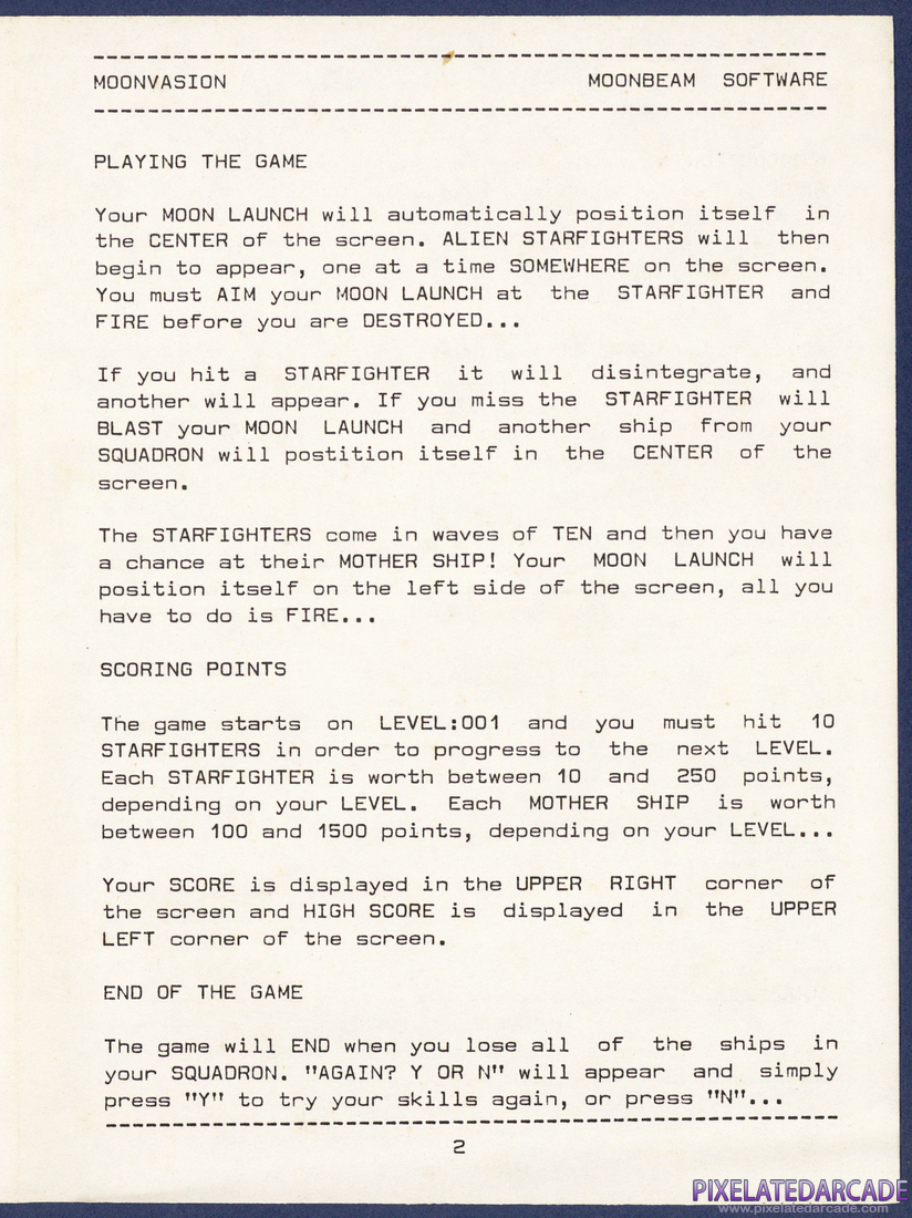 Moonvasion: Instruction Manual - Page 3