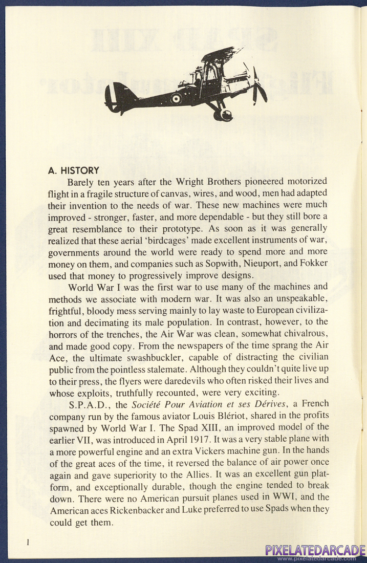Spad XIII: Instruction Manual - Page 6