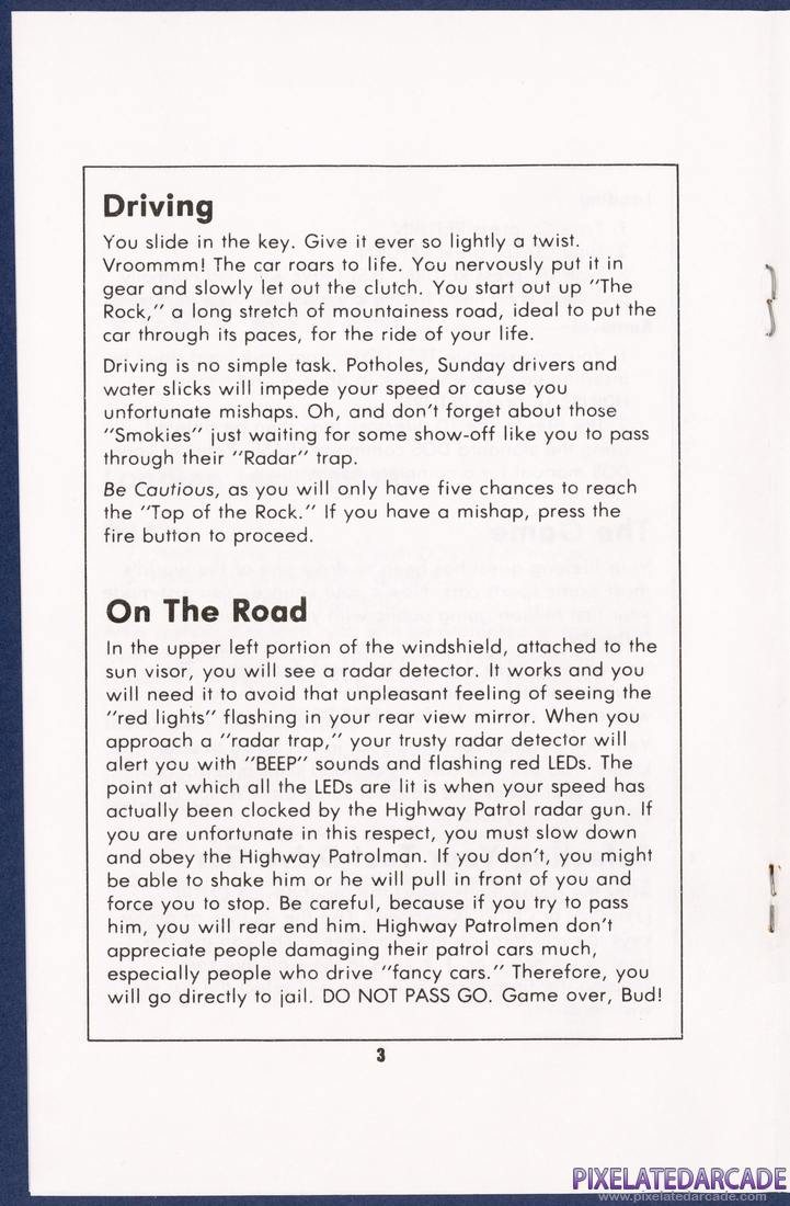 Test Drive: Instruction Manual - Page 3