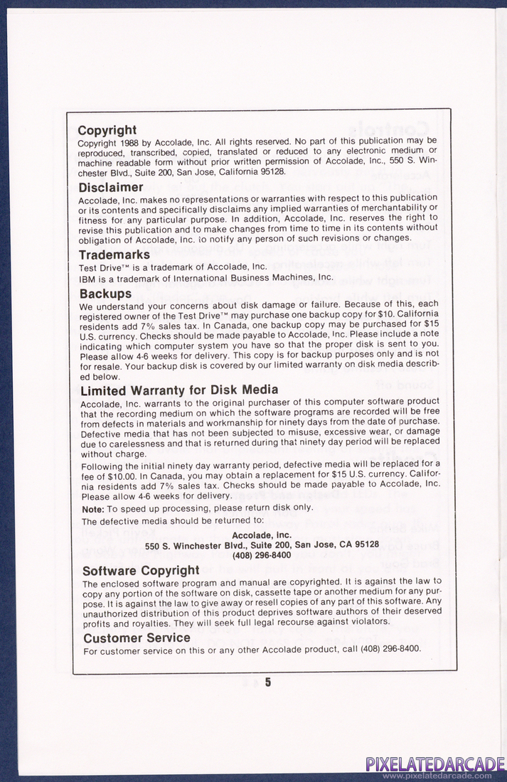 Test Drive: Instruction Manual - Page 5