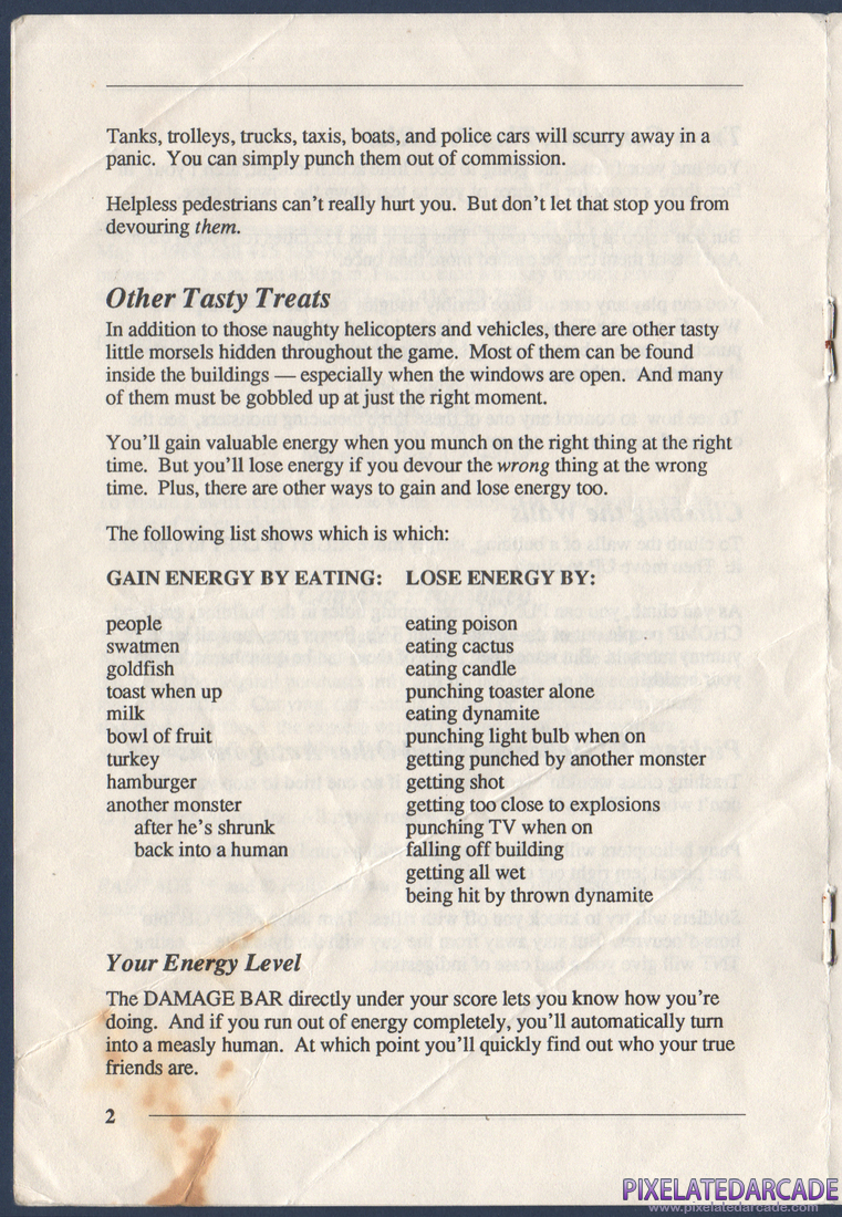 Rampage: Instruction Manual - Page 4