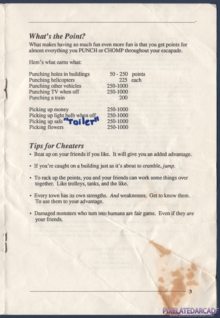 Rampage: Instruction Manual - Page 5