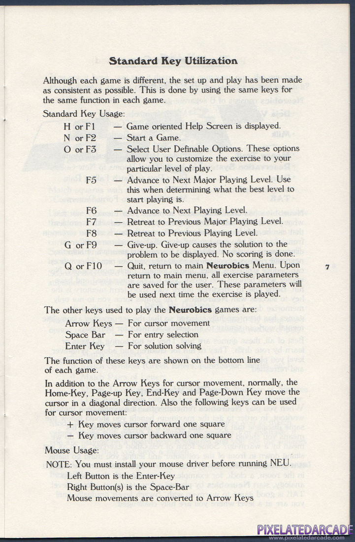 Neurobics: The Ultimate Challenge: Neurobics Instruction Manual - Page 7