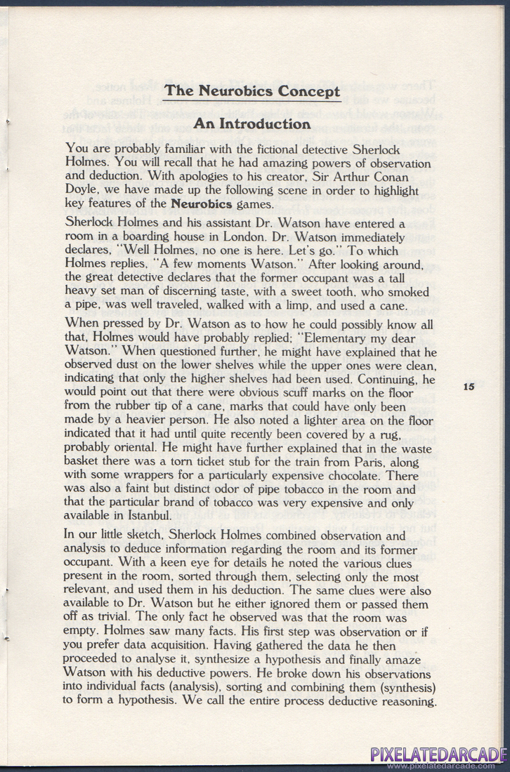 Neurobics: The Ultimate Challenge: Neurobics Instruction Manual - Page 15